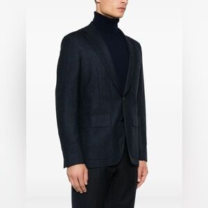 Polo University Club Gray Wool Suit Blazer